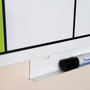 Organizator magnetic, 140x36 cm, suprafață lăcuită, universal, fără cadru, șabloane magnetice în limba engleză4