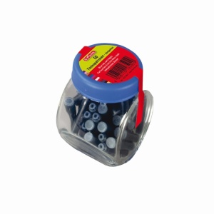 Patroane cerneală Herlitz, culoare albastru, set 50 în recipient din sticlă