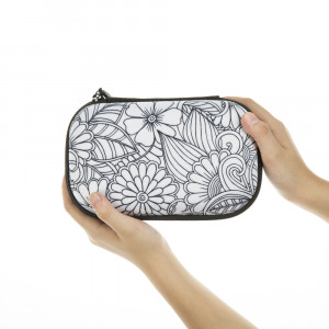 Penar cu fermoar, ZIPIT Color In Storage box - Big Flowers - Img 4