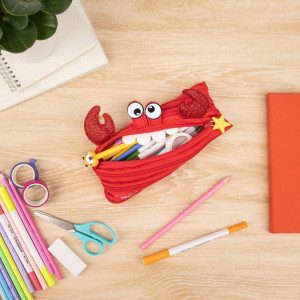 Penar cu fermoar, ZIPIT Creature Monster Clive - crab rosu - Img 3