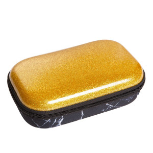 Penar cu fermoar, ZIPIT Glitter Storage box - auriu - Img 1