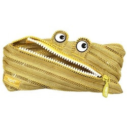 Penar cu fermoar, ZIPIT Monster Special Edition - auriu - Img 1