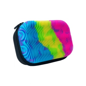Penar cu fermoar ZIPIT Wavy Silicone Top Storage Box - Neons2