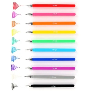 Pix cu gel Strigo Classic, 0.8mm, 10 culori/set5