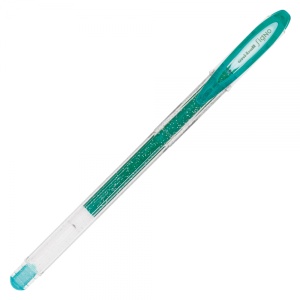 Pix cu gel Uni-ball Sparkling UM-120SP, 0.7mm, cu capac, corp transparent, scris diverse culori cu sclipici7
