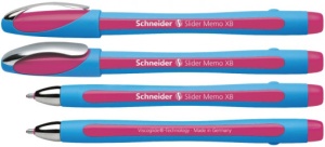 Pix fără mecanism Schneider Slider Memo XB, rubber grip, accesorii metalice2