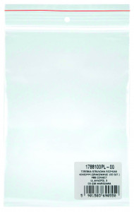 Pungi plastic cu fermoar pentru sigilare, 40 x 60 mm, 40 microni, 100 buc/set, DONAU -transparente