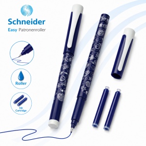 Roller cu cartuș Schneider Easy, + 2 rezerve cerneală/blister