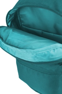Rucsac Oxford B-You, 1 compartiment, 29 x 42 x 17 cm, capacitate 18 l, compartiment laptop, buzunar ascuns cu fermoar dublu pentru dreptaci / stangaci, buzunare / separatoare interioare, buzunare laterale, breloc chei, poliester reciclat, culoare turcoaz3
