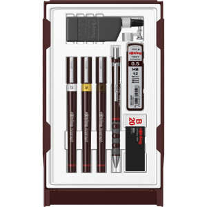 Set 3 Tragator cu Tus Rotring Isograph College 0.25 / 0.35 / 0.5 - Img 3