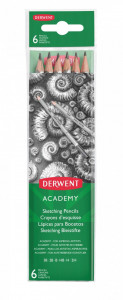 Set 6 creioane grafit Derwent academy 2H-3B