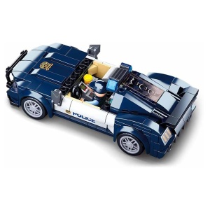 Set de construcție Police, 284 piese, Urmărire cu mașina poliției - Sluban4