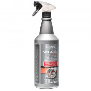 Soluție delicată, curățare suprafețe sanitare/băi Clinex W3 Active Shield, cu pulverizator, 1L