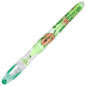 Stilou cu ștergere Strigo Capybara verde + 2 rezerve + dispozitiv curățare2