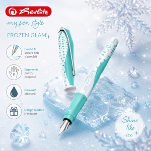 Stilou My.pen Style, peniță M, motiv Frozen Glam, blister