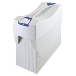 Suport dosare suspendabile plastic HAN Swing Plus 20 buc, cu capac detașabil și mânere laterale.