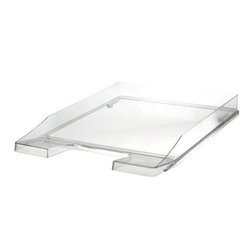 Tăviță documente slim HAN Junior A4 C4 transparent cristal, compactă și elegantă.