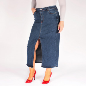 Fusta lunga blugi extra elastan 103- MASURA MARE, 99lei. - Img 2