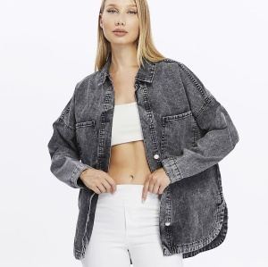 Geaca oversize, din blugi, Gia - Img 1