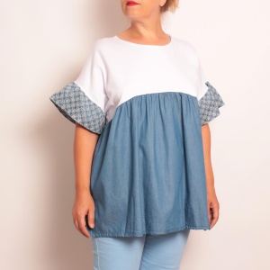 Bluza insertie Denim Tasha - Img 1