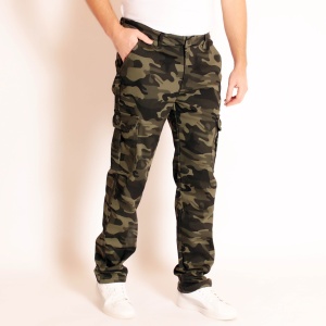 Pantaloni tercot, camuflaj, VATUITI, cu talie inalta ,MASURI MARI - Img 2