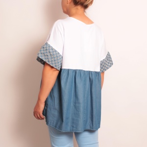 Bluza insertie Denim Tasha - Img 3