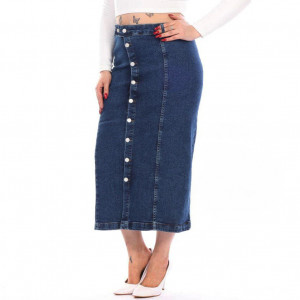 Fusta lunga blugi extraelastan 115 - Img 1
