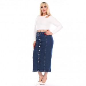 Fusta lunga blugi extraelastan 115 - Img 3