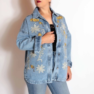 Geaca oversize, din blugi, Gia 9 - Img 1