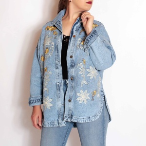 Geaca oversize, din blugi, Gia 9 - Img 3