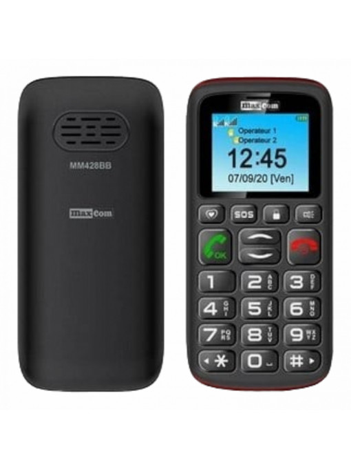 TELEFON MAXCOM MM428BB BLACK RED