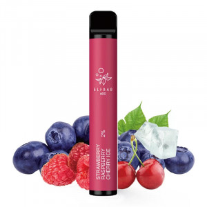 KIT ELF BAR VAPE PEN 600 PUFURI - STRAWBERRY RASPBERRY CHERRY ICE - Img 1