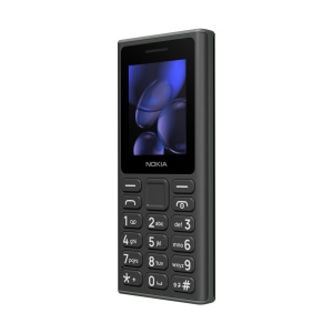 Telefon Nokia 105 (2024) Dual SIM Negru, vedere din față dreapta