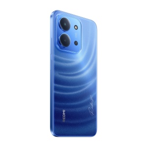 Telefon Xiaomi Redmi 15C Moonlight Blue, 128 GB – vedere din spate stânga