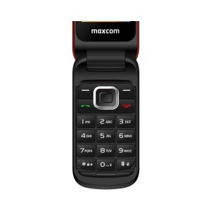 Telefon Maxcom Comfort MM815 roșu deschis, vedere tastatură