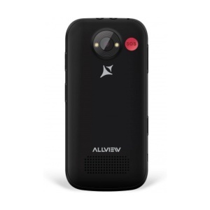 Telefon Allview D2 Senior, negru, vedere din spate