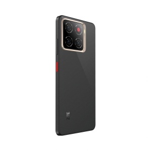 Telefon ZTE Blade A56, 128GB, Celestial Black, vedere spate stânga