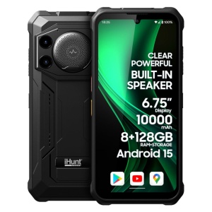 TELEFON IHUNT TITAN MUSIC P11001 ULTRA BLACK