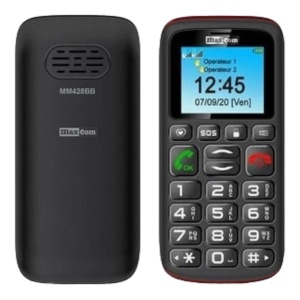 TELEFON MAXCOM MM428L BLACK RED