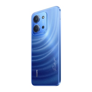 Telefon Xiaomi Redmi 15C Moonlight Blue, 128 GB – vedere din spate dreapta