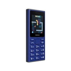Telefon Nokia 105 (2024) albastru - vedere din față stânga