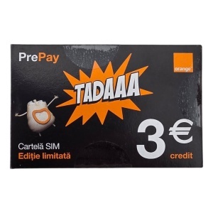 CARTELA ORANGE SIM 3 EURO