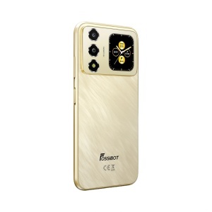 Telefon FOSSiBOT S7 128GB Golden – vedere spate stânga