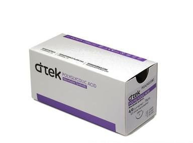 Fir sutura Acid Poliglicolic 75cm, USP 2, ac 40mm, curb 1/2 rotund