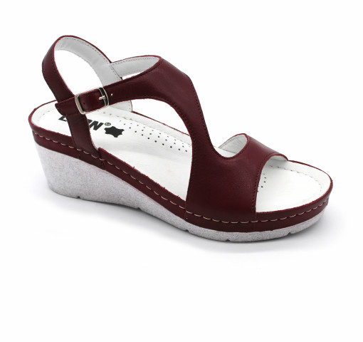 Sandale Leon 1050 bordo - dama