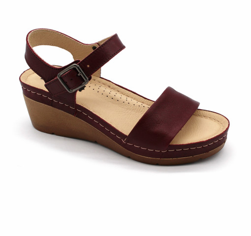 Sandale Leon 1070 bordo - dama