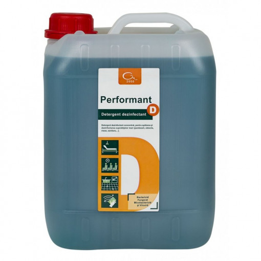 PERFORMANT D - Detergent dezinfectant lichid pentru suprafete, 5000 ML