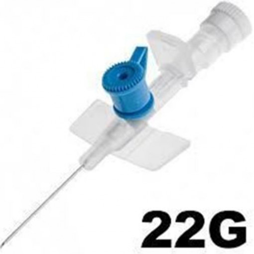 Branule 22G albastru, 100 buc/cutie