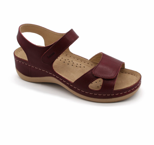 Sandale Leon 935 bordo - dama