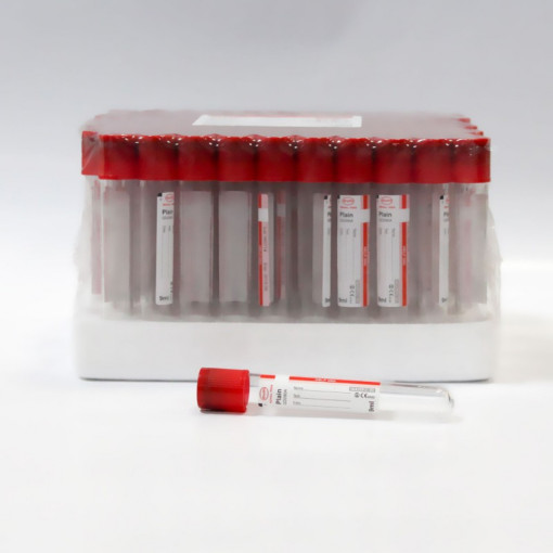 Vacutainer Biochimie 4ml cu Clot activator, PET, Dop Rosu
